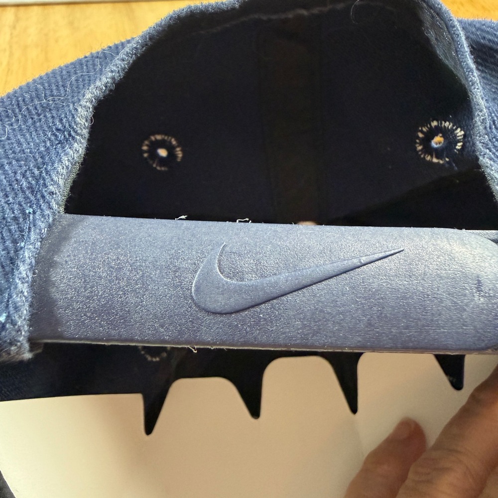 Vintage 1990's Nike Center Swoosh Air Snapback Cap Hat Mens OSFA Blue - Picture 8 of 9